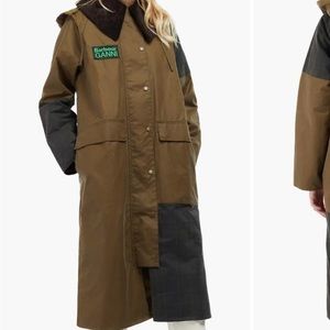 NWT- GANNI X BARBOUR BURGHLEY Coat size US6